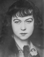 Unbekannter Fotograf - Russische Revolutionärin und Diplomatin Alexandra Kollontai (1872-1952)