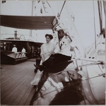 Unbekannter Fotograf - Zar Nikolaus II. von Russland und Kaiserin Alexandra Fjodorowna auf der Jacht Standart
