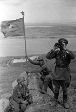 Unbekannter Fotograf - Russische Siegesfahne. Schlacht am Chassansee