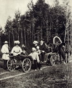 Unbekannter Fotograf - Lew Tolstoi und Sofia Andrejewna auf der Spazierfahrt. Jasnaja Poljana
