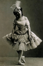 Unbekannter Fotograf - Anna Pawlowa als Prinzessin Armide im Ballett Le Pavillon d'Armide von Nikolai Tscherepnin