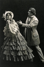 Unbekannter Fotograf - Wera Fokina und Alexei Bulgakow im Ballett Der Karneval von Robert Schumann