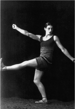 Unbekannter Fotograf - Anton Dolin im Ballett Der blaue Zug (Le Train bleu)
