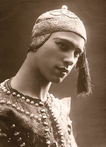 Unbekannter Fotograf - Vaslav Nijinsky im Ballett Scheherazade von N. Rimski-Korsakow