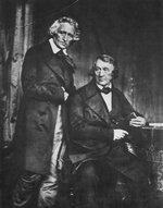 Biow, Hermann - Doppelbildnis Brüder Wilhelm und Jacob Grimm