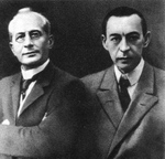 Unbekannter Fotograf - Komponist Sergei Rachmaninow (1873-1943) und Pianist und Dirigent Alexander Siloti (1863-1945)