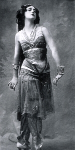 Unbekannter Fotograf - Tamara Karsawina als Zobeide im Ballett Scheherazade von N. Rimski-Korsakow
