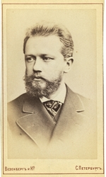 Fotoatelier Wesenberg - Porträt von Komponist Pjotr Iljitsch Tschaikowski (1840-1893)