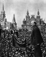 Unbekannter Fotograf - Wladimir Lenin bei der Einweihung des Stepan-Rasin-Denkmals