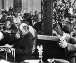 Unbekannter Fotograf - Wladimir Lenin auf dem III. Weltkongress der Kommunistischen Internationale (Komintern) im Juli 1921 (Rechts: Maler Brodski)