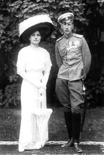 Unbekannter Fotograf - Kaiserlicher Prinz Iwan Konstantinowitsch Romanow mit seiner Frau Prinzessin Elena von Serbien