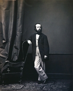 Unbekannter Fotograf - Porträt von Dichter und Übersetzer Dmitri Minaew (1835-1889)
