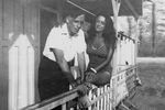 Unbekannter Fotograf - Sergei Efron mit Tochter Ariadne