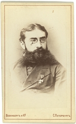 Fotoatelier Wesenberg - Porträt von Dramaturg und Theaterregisseur Wladimir Iwanowitsch Nemirowitsch-Dantschenko (1858-1941)