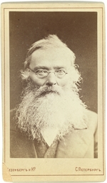Fotoatelier Wesenberg - Porträt von Historiker Nikolai Kostomarow (1817-1885)