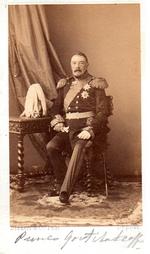 Fotoatelier Disderi & Co. - Porträt von Fürst Pjotr Dmitrijewitsch Gortschakow (1790-1868)