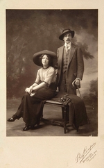 Unbekannter Fotograf - Andrei Bely und Anna Turgenewa