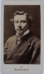 Unbekannter Fotograf - Porträt von Maler Henryk Siemiradzki (1843-1902)
