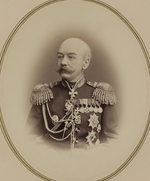 Unbekannter Fotograf - Porträt von General Konstantin Petrowitsch von Kaufmann (1818-1882)