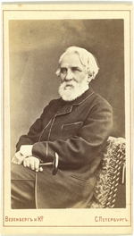 Fotoatelier Wesenberg - Porträt von Schriftsteller Iwan Sergejewitsch Turgenew (1818-1883)