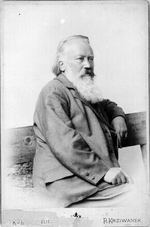 Krziwanek, Rudolf - Porträt von Johannes Brahms (1833-1897)