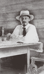 Unbekannter Fotograf - Porträt von Schriftsteller Boris Konstantinowitsch Sajzew (1881-1972)