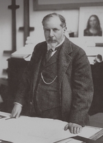 Unbekannter Fotograf - Porträt von Architekt Leonti Nikolajewitsch Benois (1856-1928)