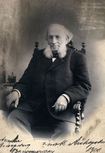 Unbekannter Fotograf - Porträt von Iwan Konstantinowitsch Aiwasowski (1817-1900)