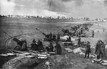 Unbekannter Fotograf - Sowjetische Artillerie auf der Seelower Höhen, April 1945