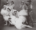 Unbekannter Fotograf - Szene aus dem Ballett Schwanensee, Mariinski-Theater. 1895