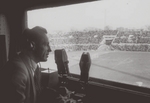 Unbekannter Fotograf - Fußballkommentator Wadim Sinjawski auf dem Dynamo-Stadion
