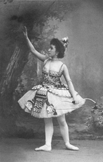 Unbekannter Fotograf - Matilda Kschessinskaja als Prinzessin Aspicia im Ballett Die Tochter des Pharaoh von Marius Petipa und Cesare Pugni