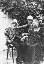 Unbekannter Fotograf - Pierre-Auguste und Aline Renoir, Les Collettes bei Cagnes