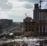 Unbekannter Fotograf - Bau des Hauptgebäudes der Moskauer Staatlichen Universität auf den Leninbergen