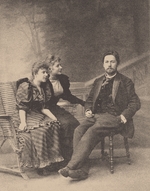 Unbekannter Fotograf - Anton Tschechow (1860–1904), Tatjana Schtschepkina-Kupernik (1874-1952) und Lydia Jaworskaja (1871-1921)