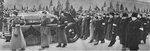 Unbekannter Fotograf - Die Trauerzeremonie zum Tode von Stalin auf dem Roten Platz am 9. März 1953