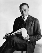 Unbekannter Fotograf - Vladimir Zworykin mit seinem Kathodenstrahlrohr am 18. November 1929
