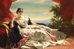 Winterhalter, Franz Xavier - Porträt von Leonilla Iwanowna Barjatinskaja, Prinzessin zu Sayn-Wittgenstein (1816-1918)