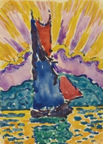 Signac, Paul - Sonnenuntergang (L'Éventail)