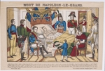Imagerie d'Épinal, Vosges - Napoleon Bonaparte auf seinem Sterbebett am 5. Mai 1821