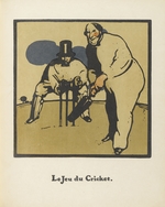 Nicholson, Sir William - Cricketspiel. Aus Almanach de Douze Sports