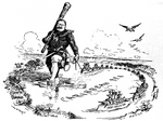 Rogers, William Allen - The Big Stick in the Caribbean Sea. Karikatur auf Theodore Roosevelt