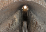 Historisches Objekt - Unterirdische Teile des Sextanten von Ulug Begs Observatorium. Samarkand