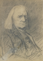 Munkácsy, Mihály - Porträt von Franz Liszt (1811-1886)