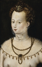 Unbekannter Künstler - Portrait einer jungen Dame. Allegorie der Schönheit