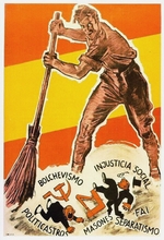 Unbekannter Künstler - Bolchevismo, injusticia social, politicastros, masones, separatismo, F.A.I.