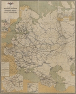 Unbekannter Meister - Karte von Straßen, Eisenbahnstrecken und Binnenwasserstraßen des russischen Reiches 1893