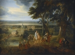 D'Arthois, Jacques - Rudolf von Habsburg (1218-1291) überlässt einem Priester sein Pferd zum Durchreiten der Reuss