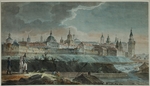 Quarenghi, Giacomo Antonio Domenico - Blick auf Neglinnaja-Fluss und Kitai-Gorod von dem Petrowskaja-Platz