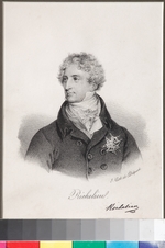 Delpech, François Séraphin - Porträt von Armand Emmanuel du Plessis, duc de Richelieu